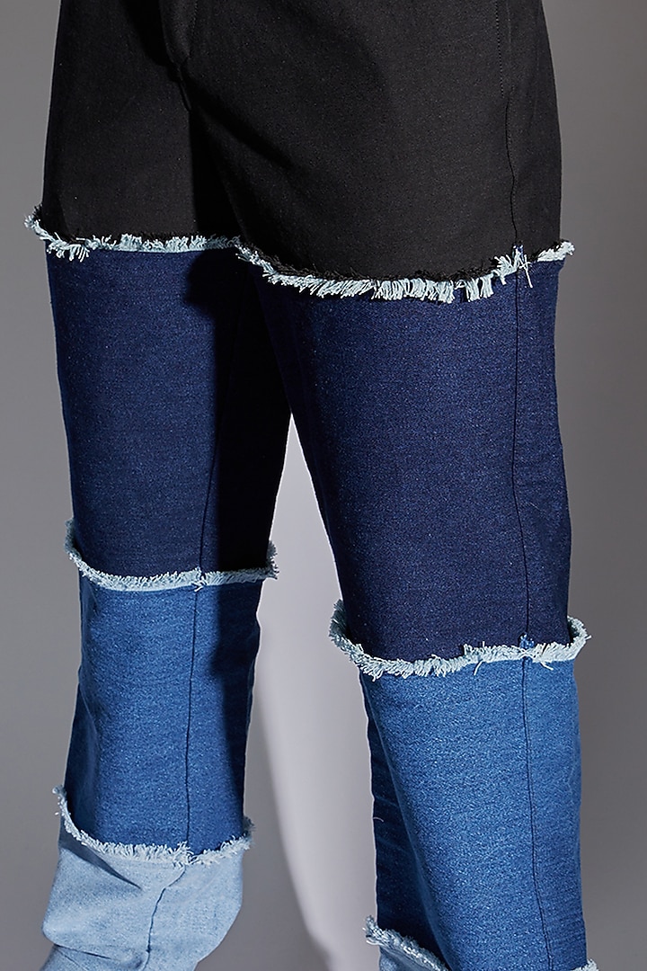Blue Cotton Pants by RISING AMONG at Pernia's Pop Up Shop