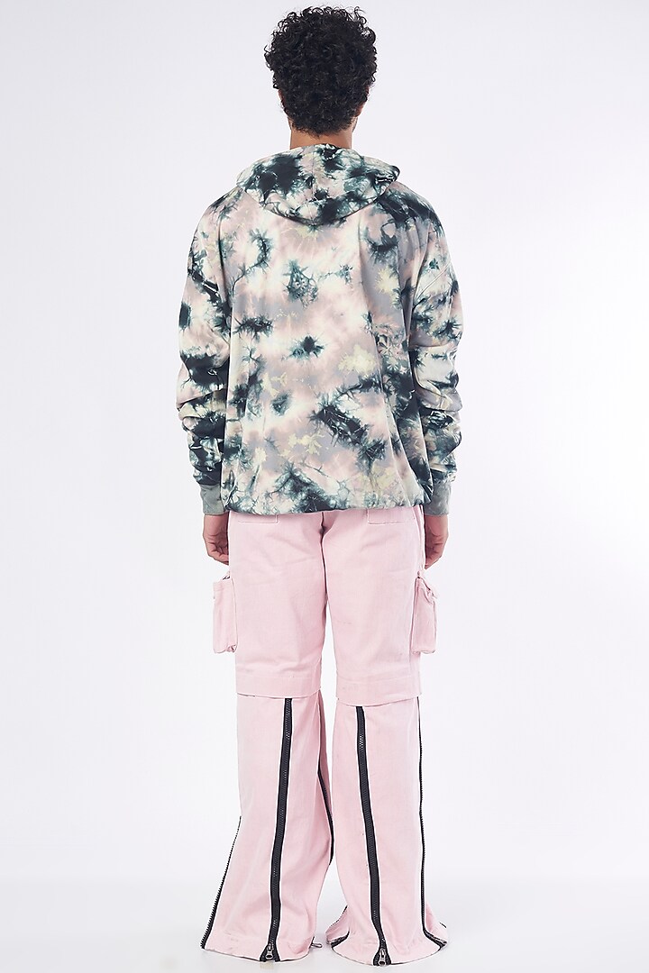 Grey Tie-Dye Hoodie by RISING AMONG at Pernia's Pop Up Shop