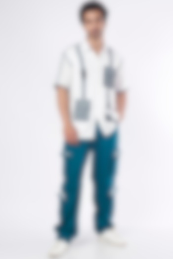 White Poly Crepe Summer Shirt by RISING AMONG at Pernia's Pop Up Shop