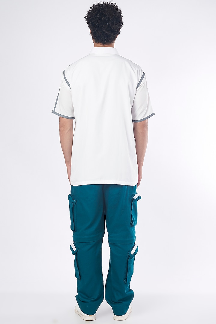 White Poly Crepe Summer Shirt by RISING AMONG at Pernia's Pop Up Shop