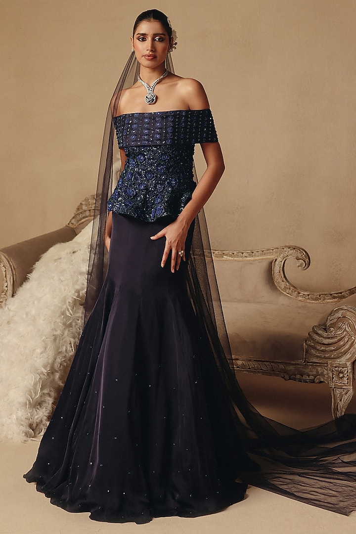 Pink Chanderi & Satin Georgette Fish-Cut Wedding Lehenga Set by Rishika Singh at Pernia's Pop Up Shop