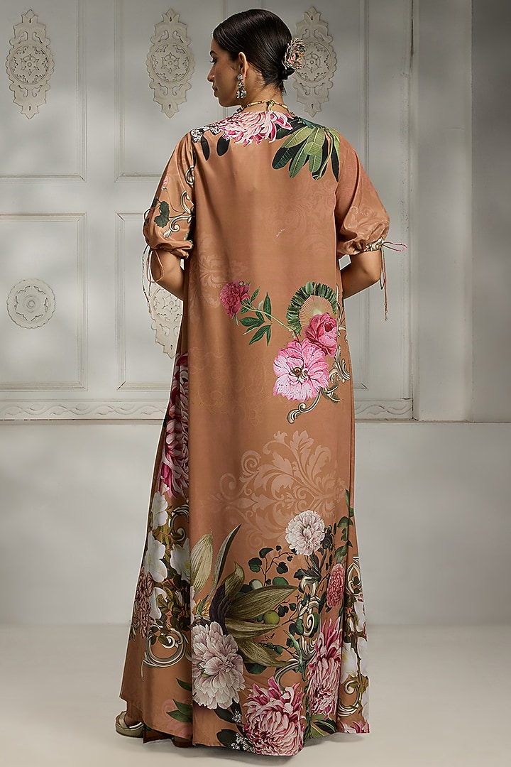 Rust Crepe Cape Set by Rivaar by rocky star at Pernia's Pop Up Shop