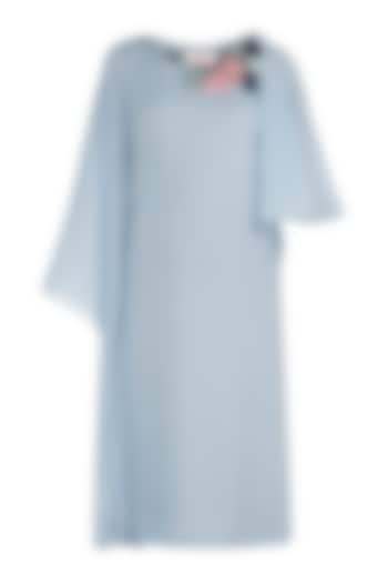 Baby Blue Embroidered Vacation Dress by Rishi & Vibhuti at Pernia's Pop Up Shop