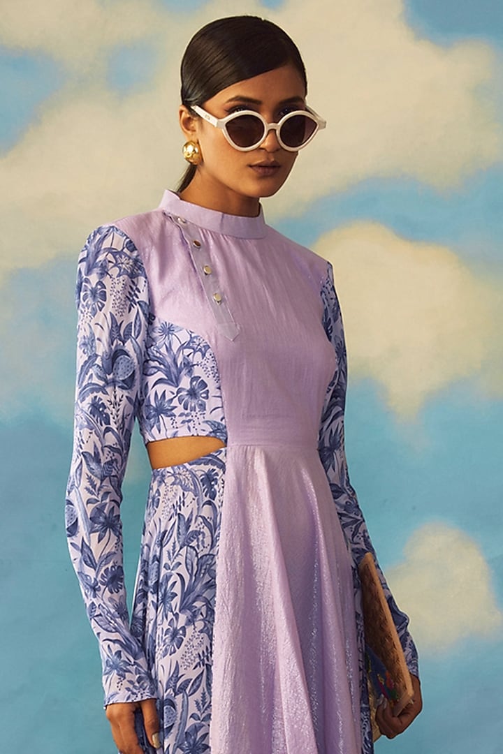 cotton lurex dress Pinky Cotton Lurex Tiered Midi Dress for Women