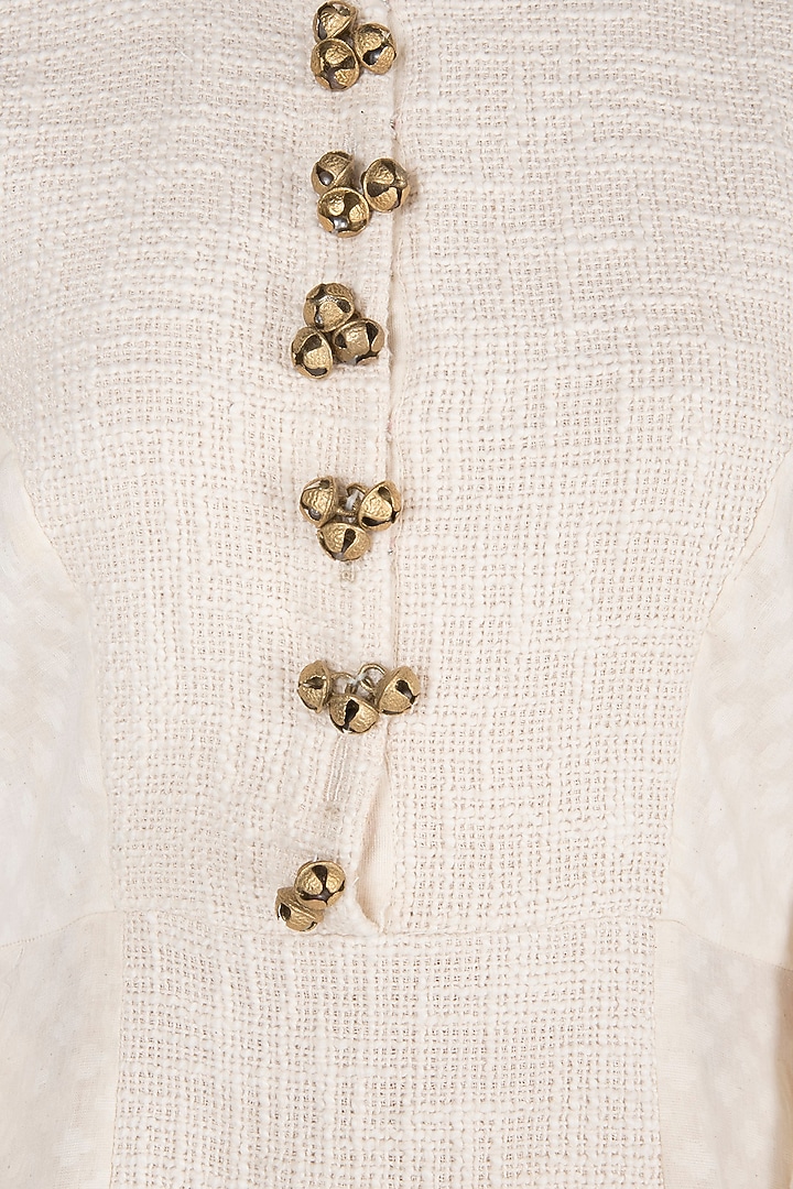 Ivory Panelled Tunic by Rishi & Vibhuti at Pernia's Pop Up Shop