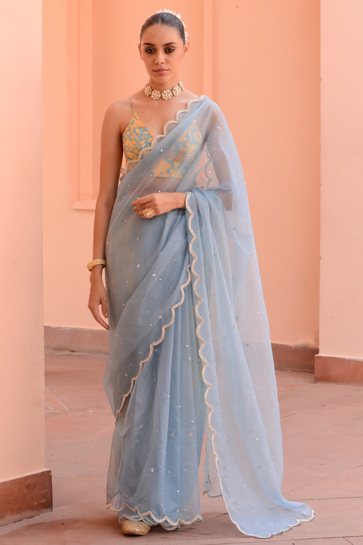 Blue Saree – Page 6 – Bahuji - Online Fashion & Lifestyle Store