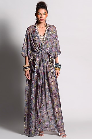 Jupiter Embellished Kaftan Dress by Rishi & Vibhuti