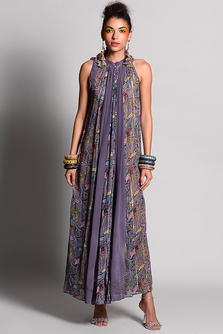 Jupiter Tropical Printed Maxi Vacation Dress by Rishi & Vibhuti at Pernia's Pop Up Shop