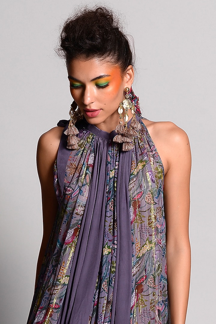 Jupiter Tropical Printed Maxi Vacation Dress by Rishi & Vibhuti at Pernia's Pop Up Shop