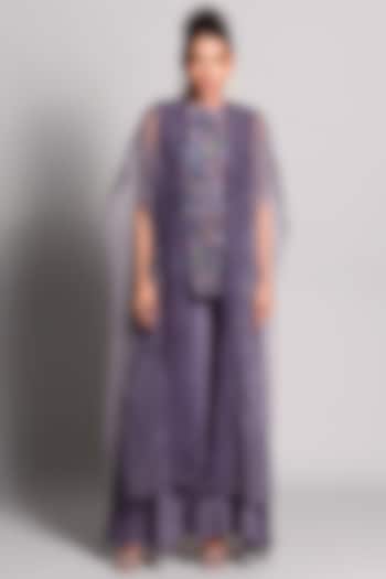 Jupiter Organza Cape Set by Rishi & Vibhuti at Pernia's Pop Up Shop