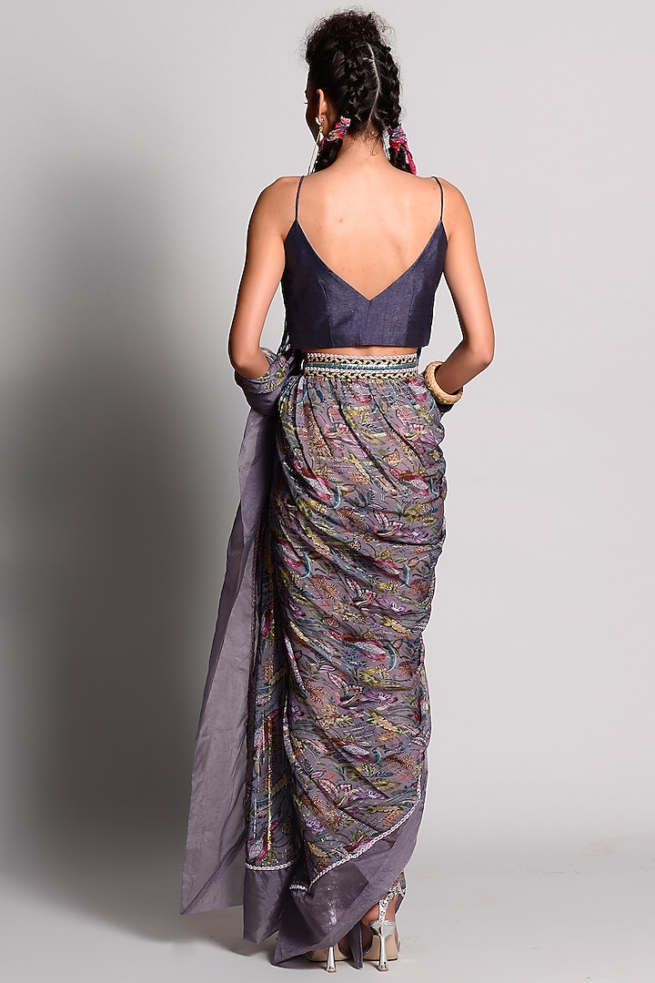 Jupiter Tropical Printed Saree Design by Rishi & Vibhuti at Pernia's Pop Up  Shop 2024