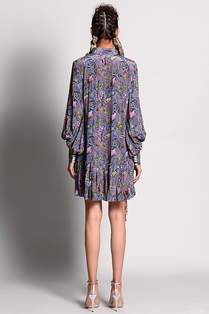 Jupiter Tropical Printed Vacation Shirt Dress by Rishi & Vibhuti at Pernia's Pop Up Shop