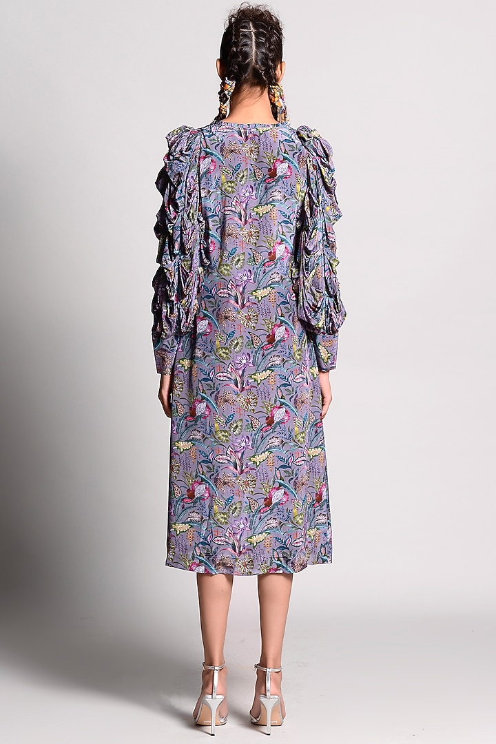Jupiter Tropical Printed Smocked Vacation Dress by Rishi & Vibhuti at Pernia's Pop Up Shop