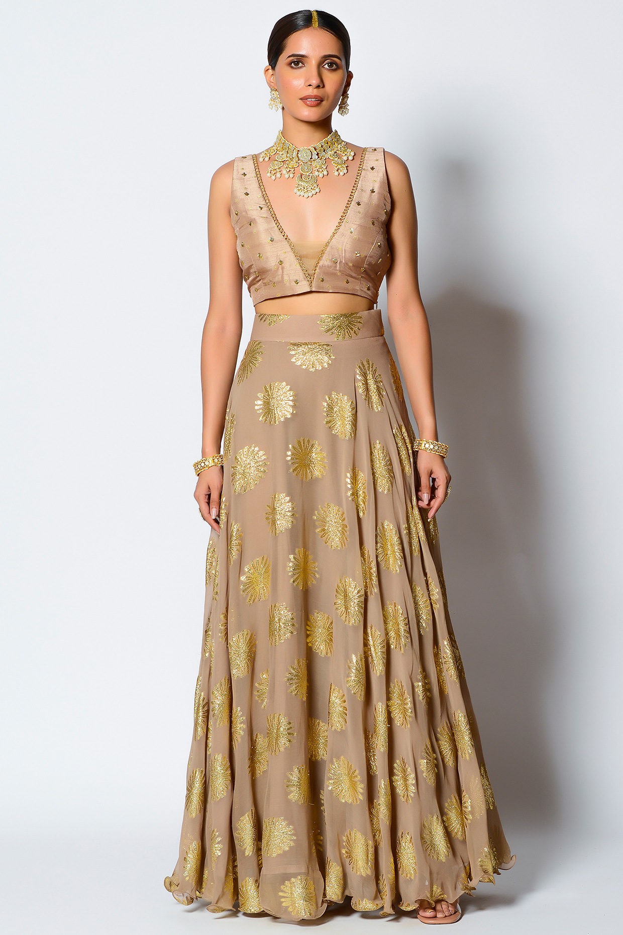 Gold Circular Skirt
