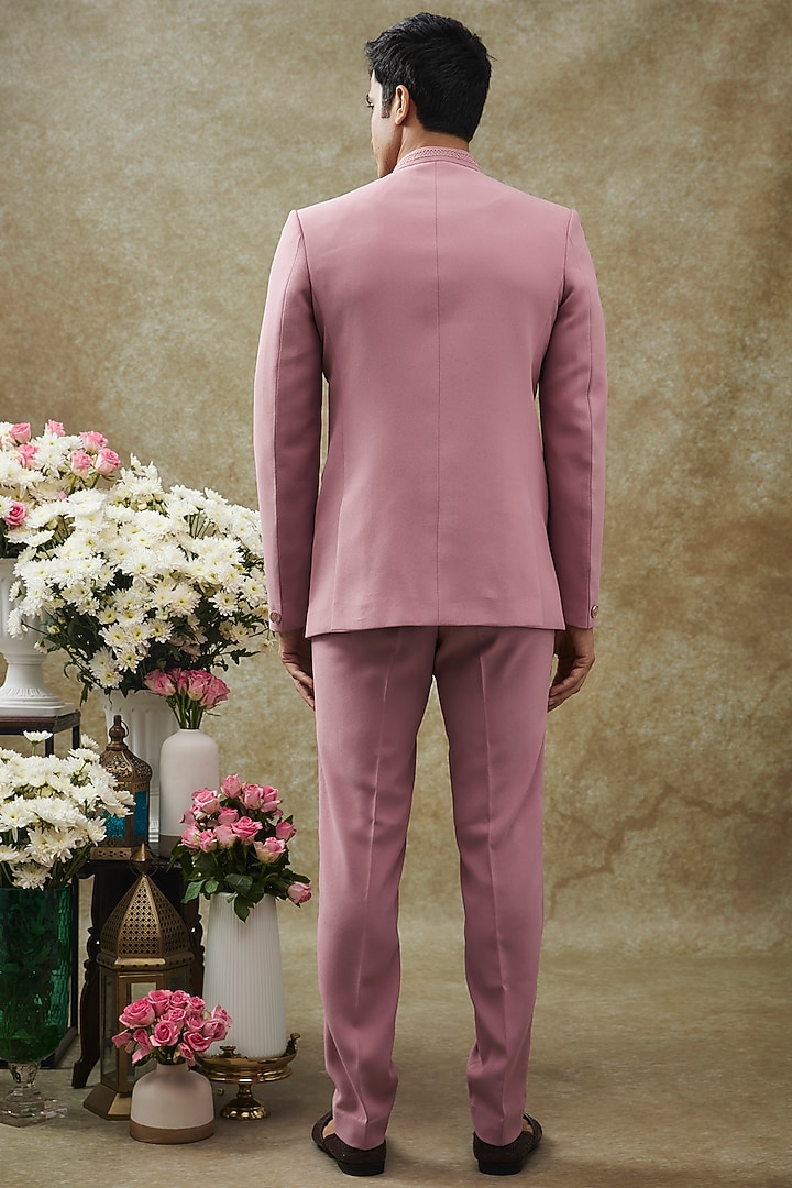 Lavender Imported Italian Hand Work Jodhpuri Set by RIYAASAT at Pernia's Pop Up Shop