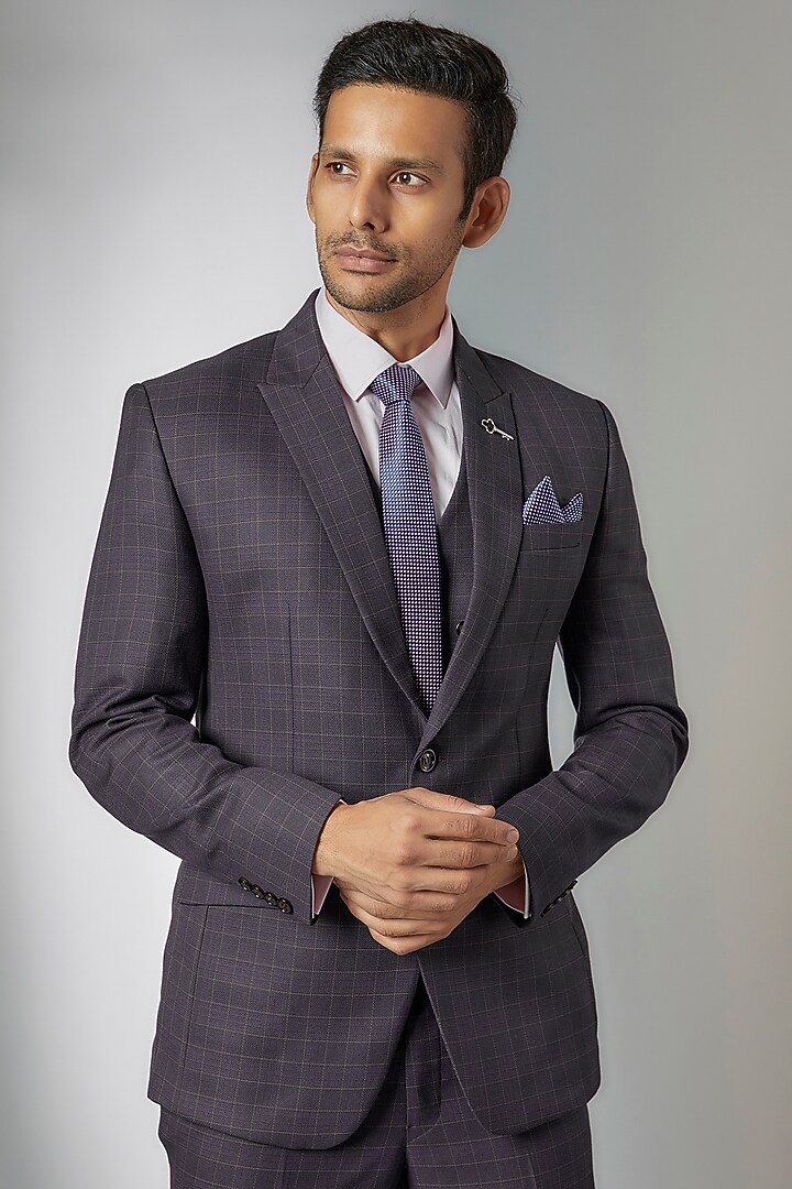 Wine Suiting Blazer Set by RIYAASAT at Pernia's Pop Up Shop