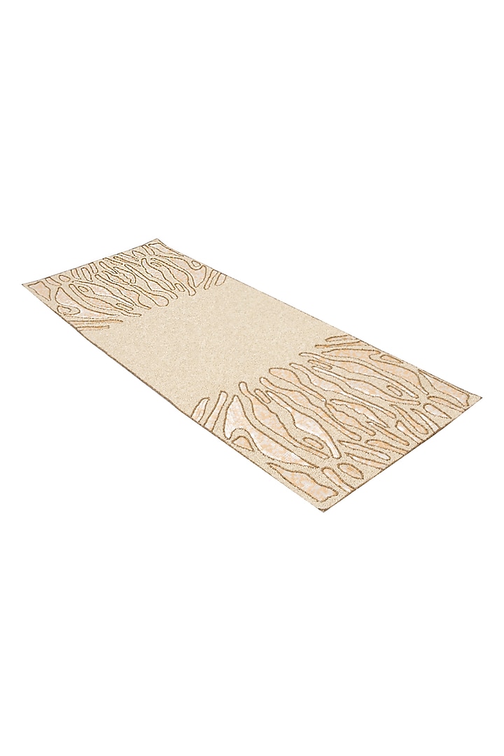 Ivory & Gold Glass Beaded Table Runner by Eris home at Pernia's Pop Up Shop