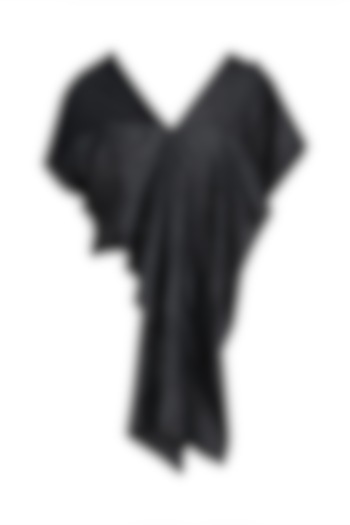 Black convertible drape panel tunic available only at Pernia's Pop Up Shop.
