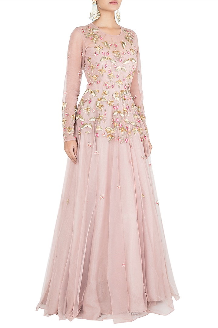 Mauve embroidered gown available only at Pernia's Pop Up Shop.