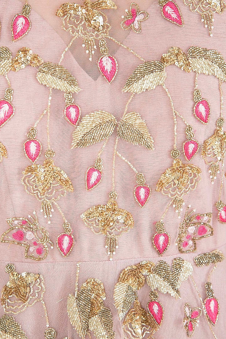 Mauve embroidered gown available only at Pernia's Pop Up Shop.