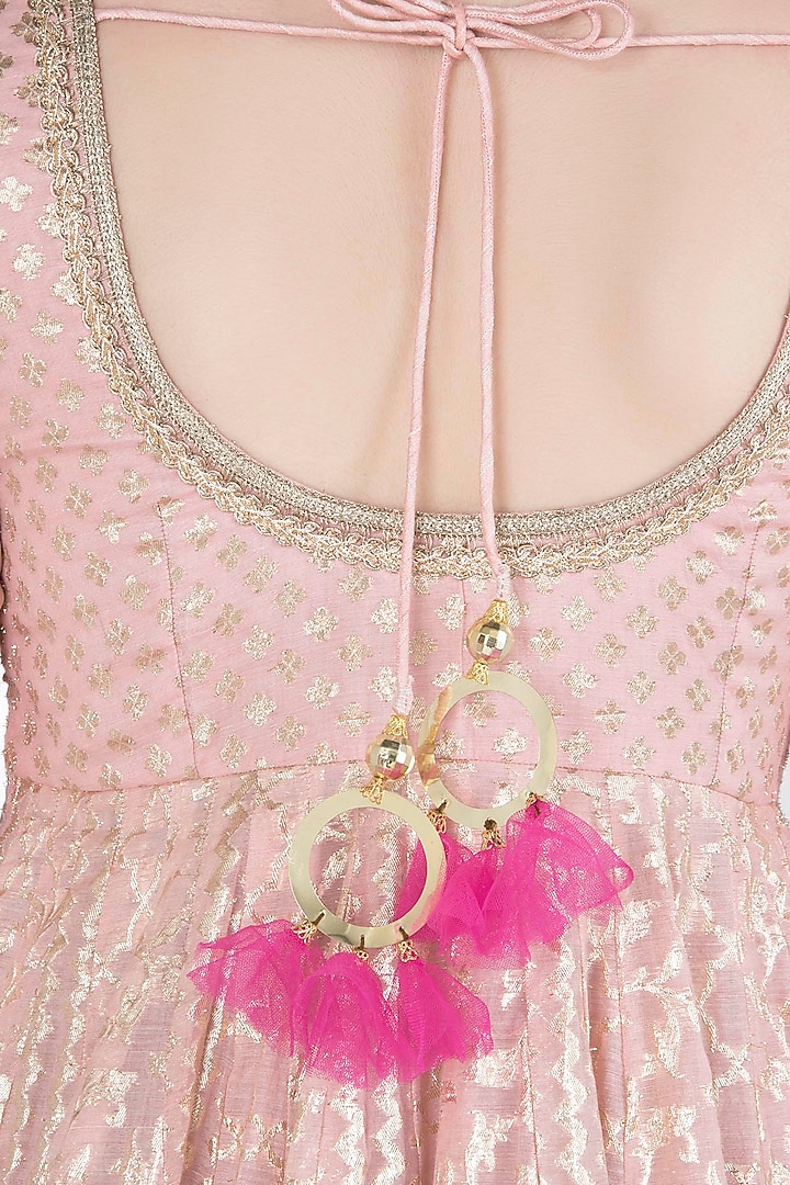 Pink embroidered anarkali available only at Pernia's Pop Up Shop.