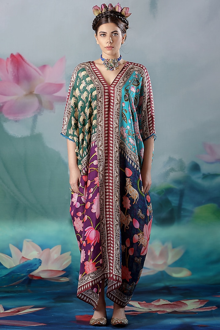 Multi-Colored Printed Tunic by Rajdeep Ranawat