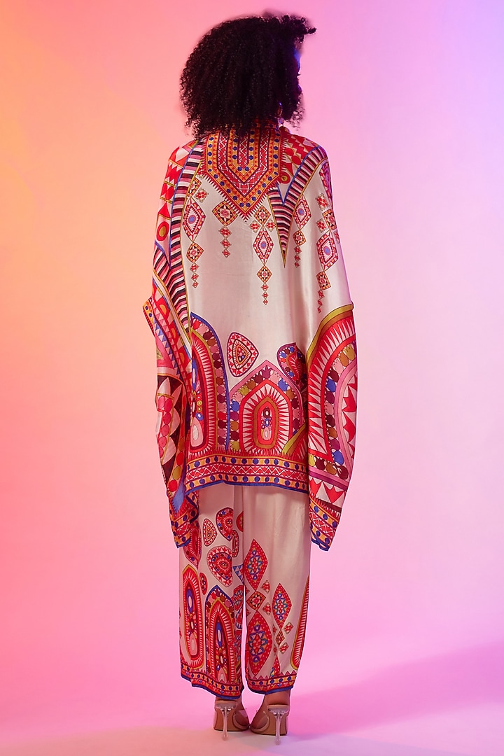 Multi-Colored Silk Tunic Set by Rajdeep Ranawat at Pernia's Pop Up Shop