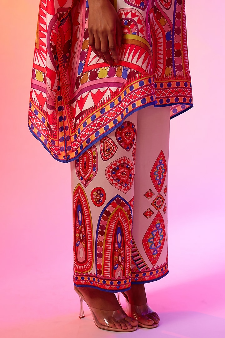 Multi-Colored Silk Tunic Set by Rajdeep Ranawat at Pernia's Pop Up Shop