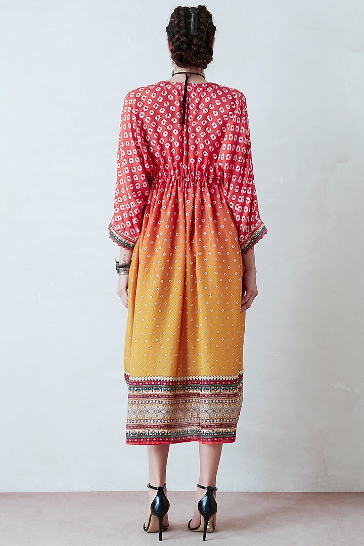 Orange & Yellow Tunic by Rajdeep Ranawat at Pernia's Pop Up Shop