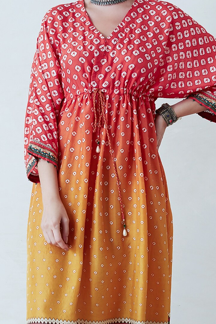 Orange & Yellow Tunic by Rajdeep Ranawat at Pernia's Pop Up Shop