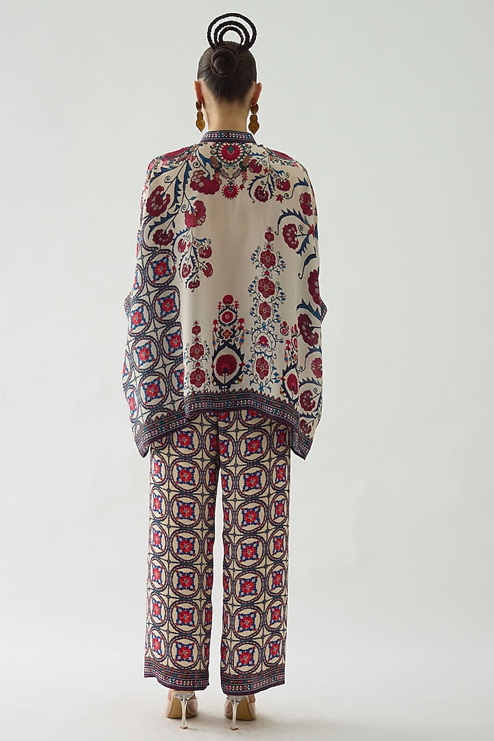 Multi-Colored Silk Printed Tunic by Rajdeep Ranawat at Pernia's Pop Up Shop