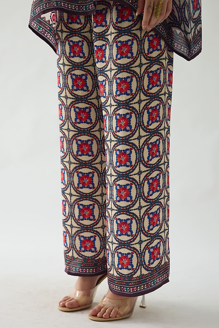Multi-Colored Silk Printed Tunic by Rajdeep Ranawat at Pernia's Pop Up Shop