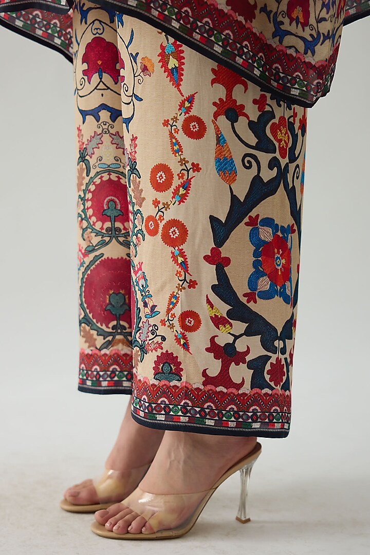 Multi-Colored Silk Printed Tunic by Rajdeep Ranawat at Pernia's Pop Up Shop