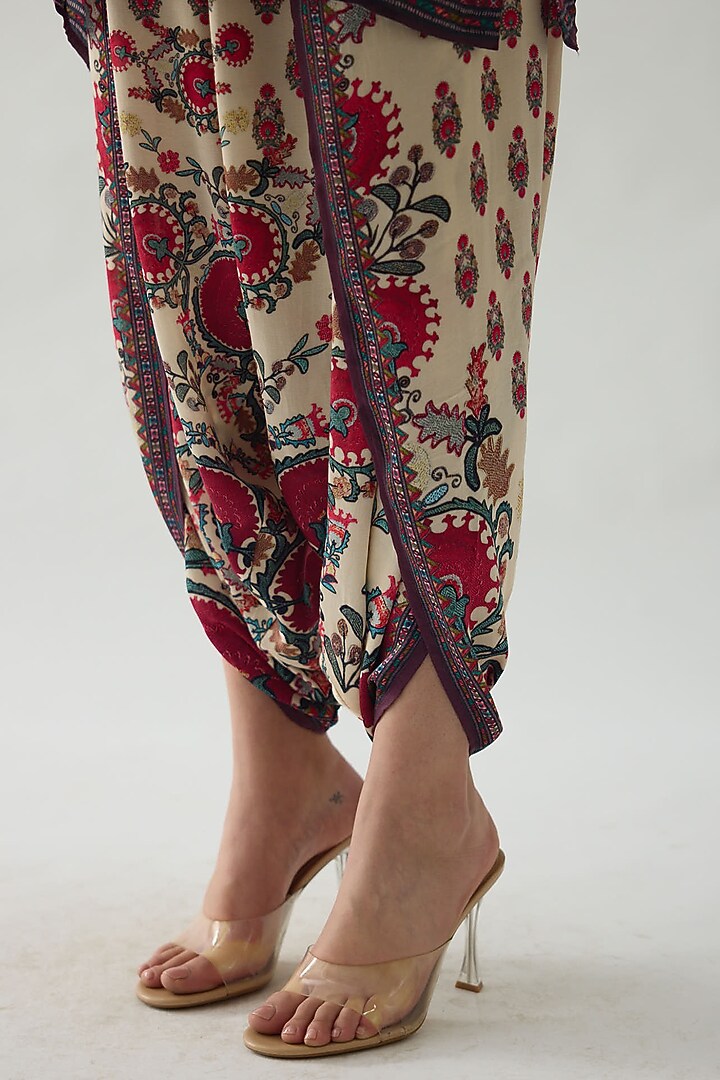 Multi-Colored Silk Printed Tunic by Rajdeep Ranawat at Pernia's Pop Up Shop