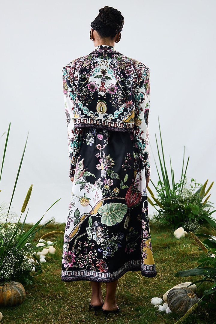 Peach Organza Silk Tunic by Rajdeep Ranawat at Pernia's Pop Up Shop