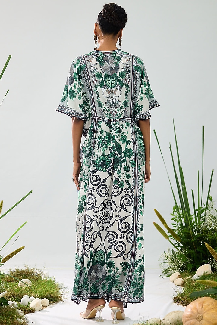 green emerald velvet dress Huntress Caftan Kaftan Dress