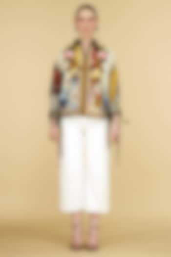 Multi-Colored Cotton Poplin Printed Jacket by Rajdeep Ranawat at Pernia's Pop Up Shop