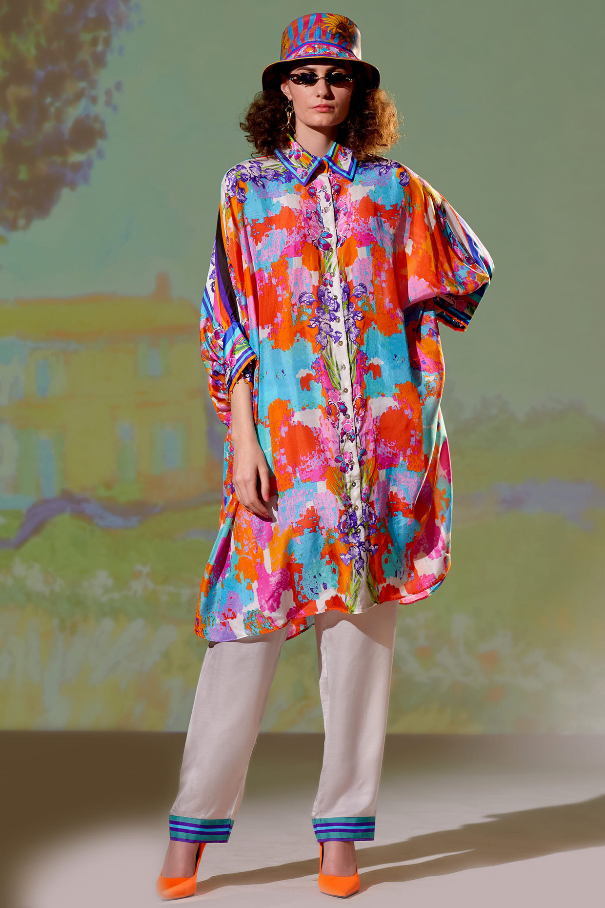Multi-Colored Printed Shirt by Rajdeep Ranawat at Pernia's Pop Up Shop