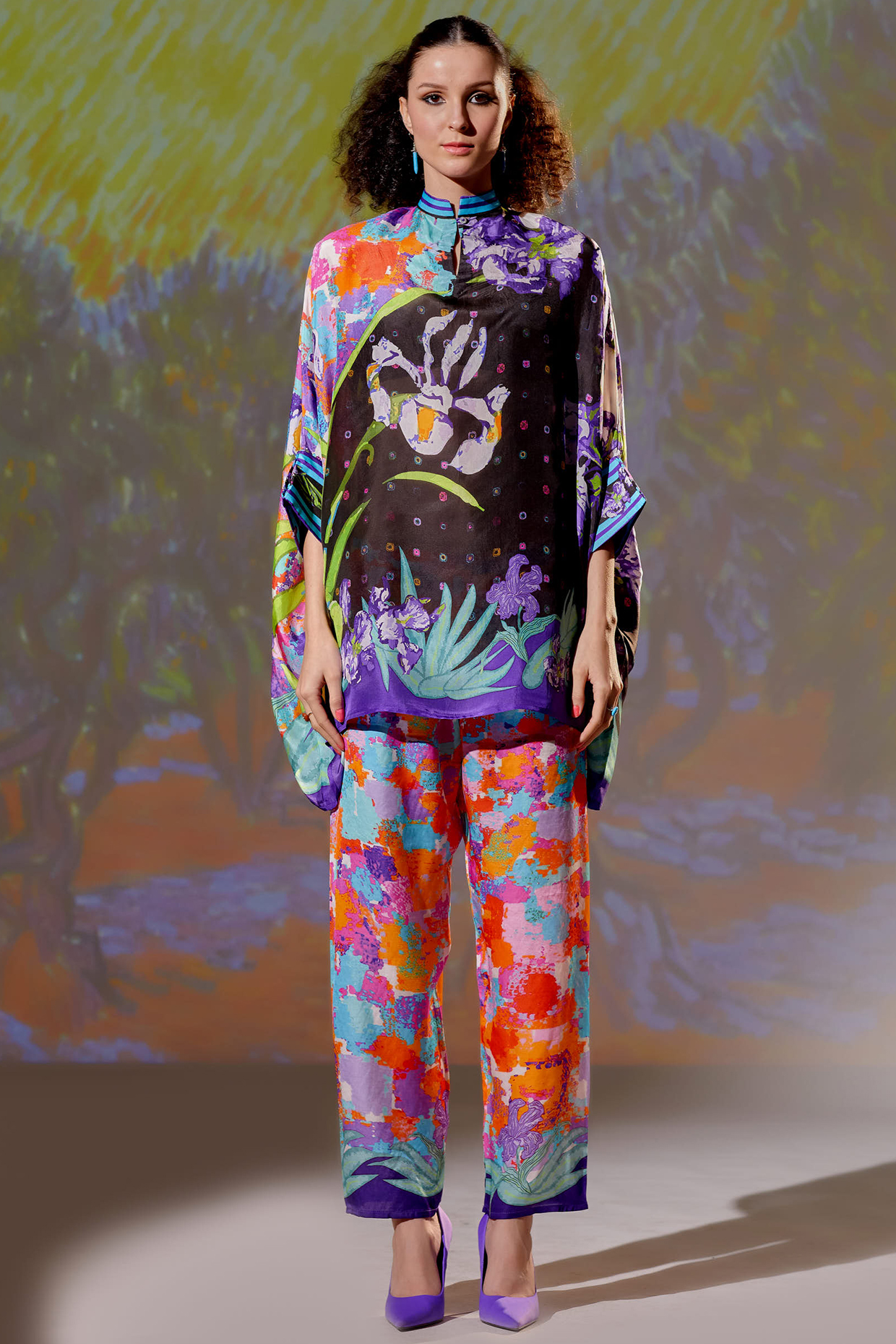 Multi-Colored Printed Tunic by Rajdeep Ranawat at Pernia's Pop Up Shop