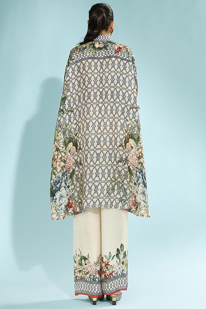 Beige Silk Shirt by Rajdeep Ranawat at Pernia's Pop Up Shop
