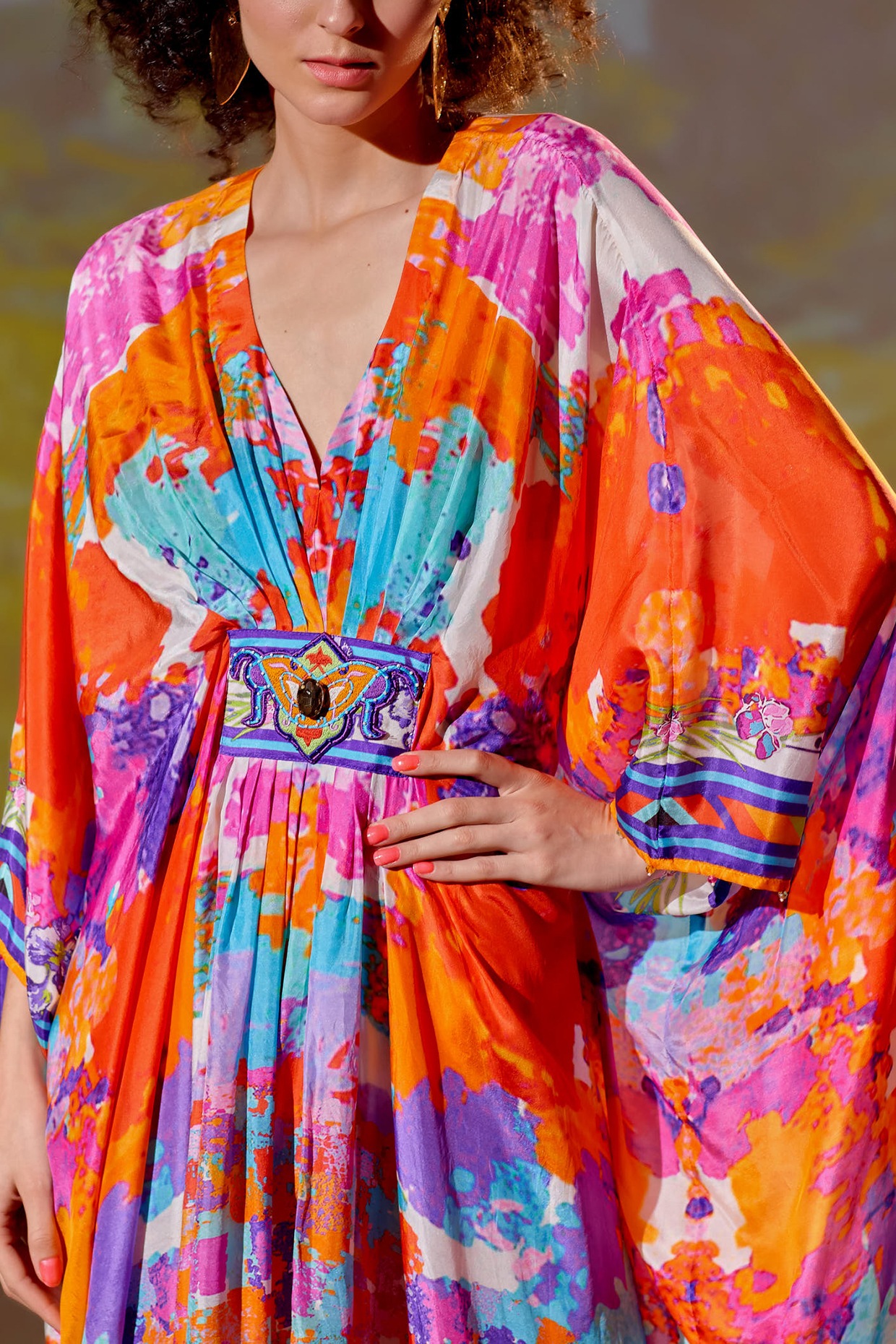 Colorful kaftans sales