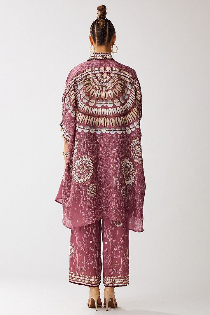Vintage Rose Silk Printed Shirt by Rajdeep Ranawat at Pernia's Pop Up Shop