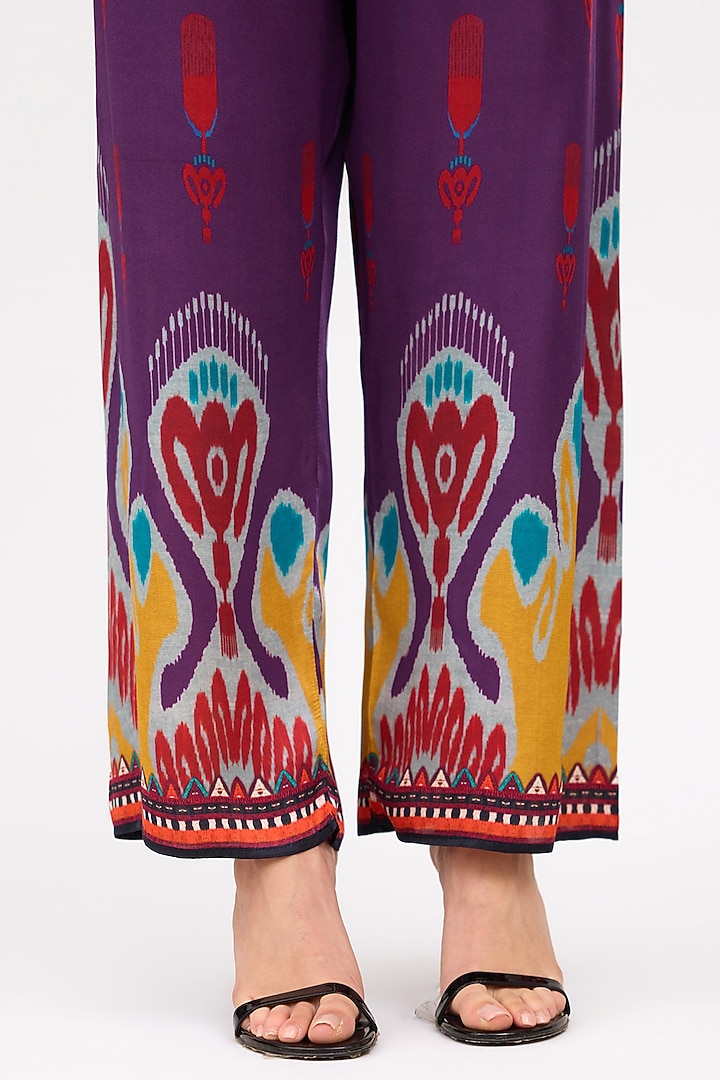 Mustard Silk Printed Tunic Set by Rajdeep Ranawat at Pernia's Pop Up Shop