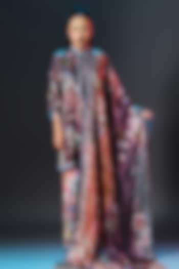 Multi-Colored Kota Silk Printed Dupatta by Rajdeep Ranawat at Pernia's Pop Up Shop