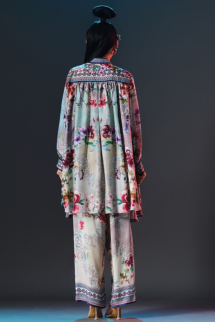 Multi-Colored Silk Swing-Back Tunic by Rajdeep Ranawat at Pernia's Pop Up Shop