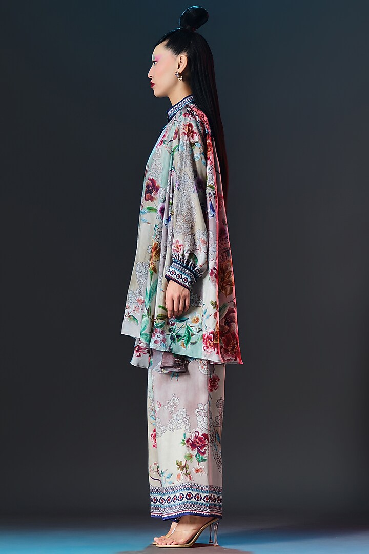 Multi-Colored Silk Swing-Back Tunic by Rajdeep Ranawat at Pernia's Pop Up Shop