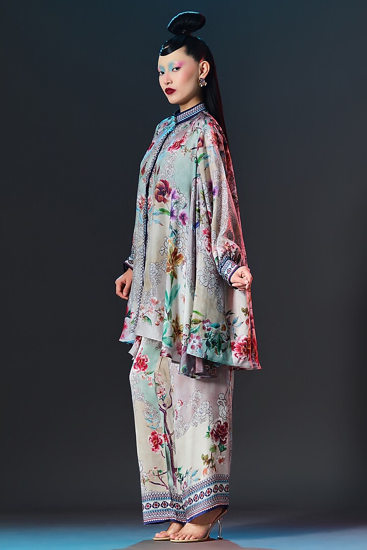 Multi-Colored Silk Swing-Back Tunic by Rajdeep Ranawat at Pernia's Pop Up Shop
