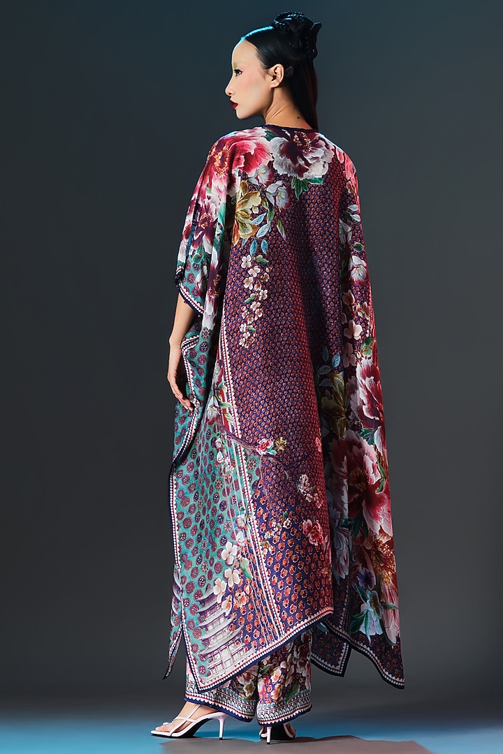 Multi-Colored Silk Kaftan by Rajdeep Ranawat at Pernia's Pop Up Shop