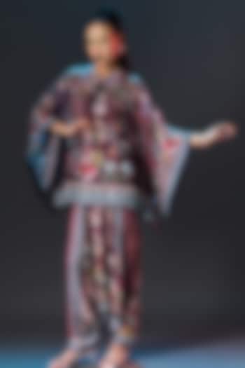 Multi-Colored Modal Satin Printed Turkish Pants by Rajdeep Ranawat at Pernia's Pop Up Shop