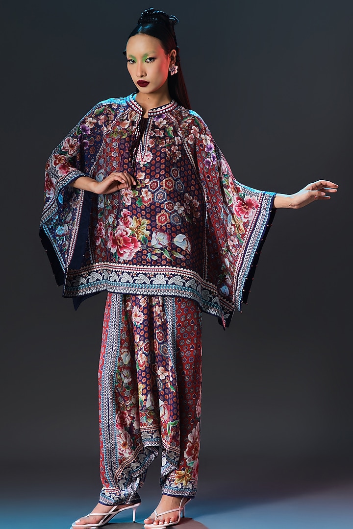 Multi-Colored Modal Satin Printed Turkish Pants by Rajdeep Ranawat at Pernia's Pop Up Shop